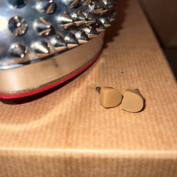 Worn once inside, brand new Red rubber sole from Leather Spa NYC 5 1/2 inch heel - Picture 4 of 8